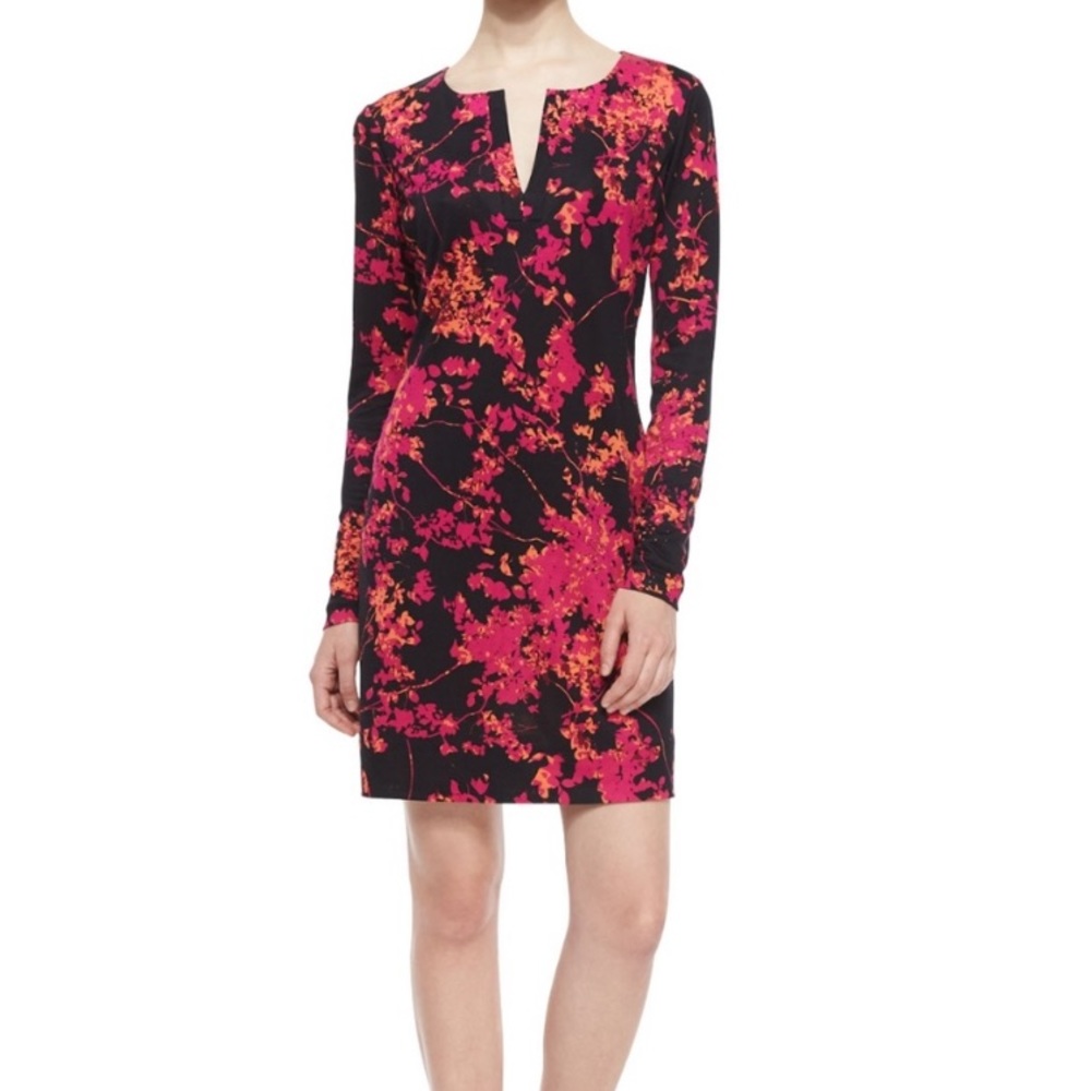 DVF long sleeve stretch dress